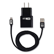 Altec Lansing Fabric Lightning Charging Cable, 3 ft, Black (AL9090)