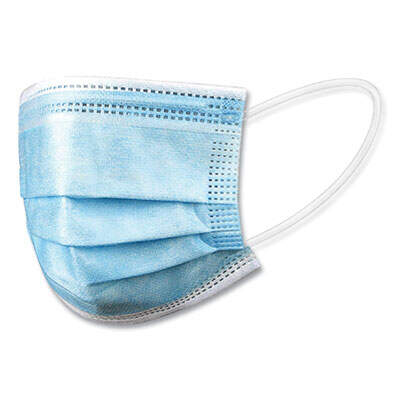 GN1 MM005 DISPOSABLE GENERAL USE MASK, BLUE, 50/BOX (MM005BX)