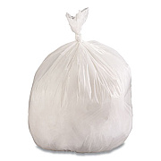Boardwalk Linear Low Density Industrial Can Liners, 10 gal, 0.5 mil, 24 x 23, White, 500/Carton (BWKW2423X)