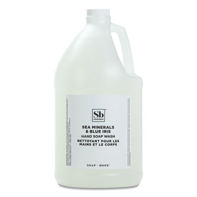 Soapbox Hand Soap, Sea Minerals and Blue Iris, 1 gal Bottle (77143EA)