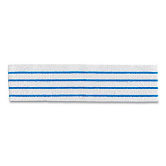 Rubbermaid Commercial HYGEN Disposable Microfiber Pad, 4.75 x 19, White/Blue Stripe, 50/Pack, 3 Packs/Carton (2134282)