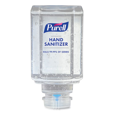 PURELL Advanced Hand Sanitizer Gel, Refill for ES Everywhere System, 450 mL Refill, Clean Scent, 6/Carton (445006CT)