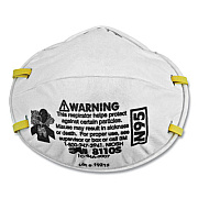 3M N95 Particulate Respirator 8110S, Half Facepiece, Small, 160/Carton (54305)