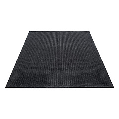 Guardian EcoGuard Indoor/Outdoor Wiper Mat, Rectangular, Charcoal Gray Carpeted Surface, 36" x 60" (EG030504)