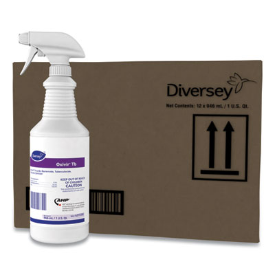 Diversey Oxivir TB One-Step Disinfectant Cleaner, Liquid, 32 oz (4277285EA)