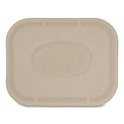 World Centric Fiber Lids for Fiber Containers, 7.8 x 10.1 x 0.5, Natural, Paper, 400/Carton (TRLSC10LF)