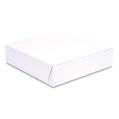 SCT White One-Piece Non-Window Bakery Boxes, 10 x 10 x 2.5, White, Paper, 250/Bundle (1569)