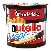 Nutella Hazelnut Spread and Breadsticks, 1.8 oz Single-Serve Tub, 16/Pack (22001135)