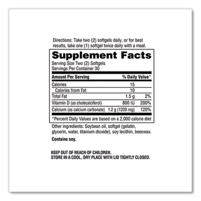Schiff Super Calcium Softgel, 120 Count (11256)