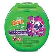 Gain Flings Detergent Pods, Moonlight Breeze, 72/Pack (86795)
