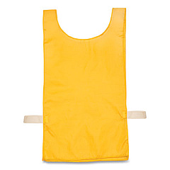 Champion Sports Heavyweight Pinnies, Nylon, One Size, Gold, 12/Box (NP1GD)