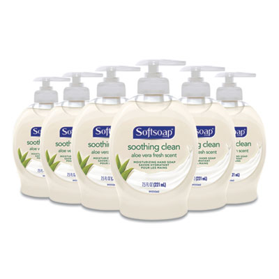 Softsoap Moisturizing Hand Soap, Aloe, 7.5 oz Bottle, 6/Carton (98659)