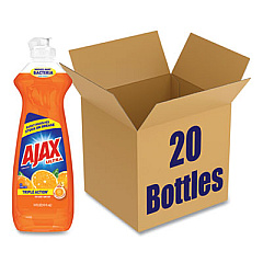 Ajax Dish Detergent, Orange Scent, 14 oz Bottle, 20/Carton (44633)