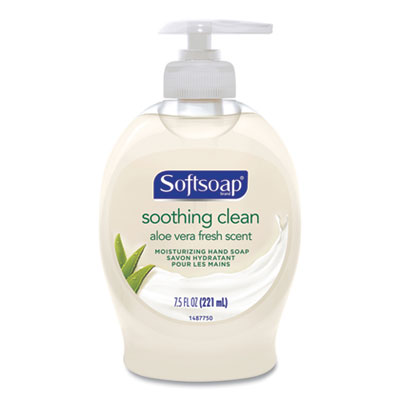 Softsoap LIQUID HAND SOAP PUMP WITH ALOE, CLEAN FRESH 7.5 OZ BOTTLE (26012EA)