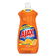 Ajax Dish Detergent, Liquid, Orange Scent, 28 oz Bottle, 9/Carton (44678CT)