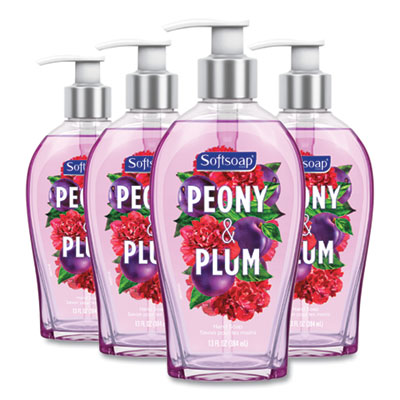 Softsoap PREMIUM LIQUID HAND SOAP, PEONY, 13 OZ, 4/CARTON (46854)