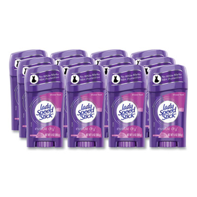 Lady Speed Stick Invisible Dry Antiperspirant, Fresh Scent, 1.4 oz, 12/Carton (96299)