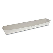 Pactiv Evergreen Paper Hot Dog Tray with Perforations, 16 oz, 12.51 x 2.06 x 1.75, White, 500/Carton (DDOGPRF)