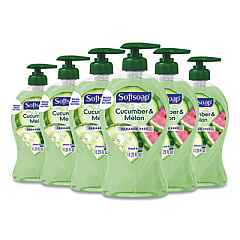 Softsoap LIQUID HAND SOAP PUMP, CRISP CUCUMBER AND MELON, 11.25 OZ PUMP BOTTLE, 6/CARTON (44798)