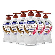 Softsoap Liquid Hand Soap Pump, Coconut and Warm Ginger, 11.25 oz Pump Bottle, 6/Carton (44578)