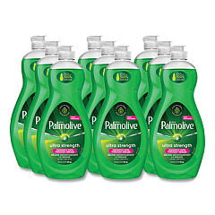 Ultra Palmolive Dishwashing Liquid, Ultra Strength, Original Scent, 20 oz Bottle, 9/Carton (45118)