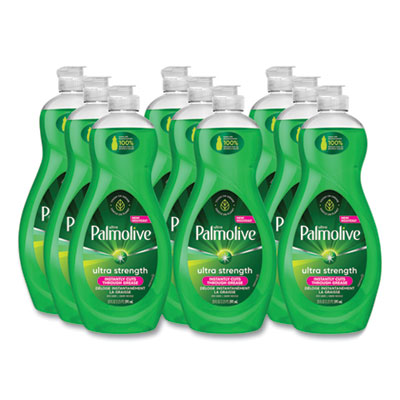 Ultra Palmolive Dishwashing Liquid, Ultra Strength, Original Scent, 20 oz Bottle, 9/Carton (45118)