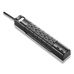 APC ESSENTIAL SURGEARREST SURGE PROTECTOR, 6 AC/2 USB OUTLETS, 6 FT CORD, 1080 J, BLACK (24414116)
