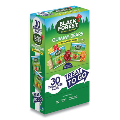 Black Forest GUMMY BEARS TREAT TO GO PACKS, ASSORTED FLAVORS, 24 OZ, 30 PACKS/BOX (24431640)