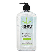 Hempz Antibacterial Triple Moisture Gel Hand Sanitizer, 21 oz Pump Bottle, Enhanced Grapefruit and Sparkling Peach Scent (110227505)