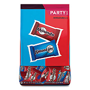 Hershey's Almond Joy and Mounds Chocolate Minature Size Party Pack, 32.1 oz Bag, Approximately 63 Pieces (99981)