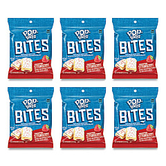 Kellogg's Pop Tarts Bites, Frosted Stawberry, 2.2 oz Bag, 6 Bags/Box (20314)