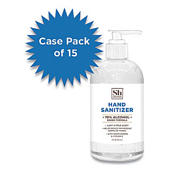 Soapbox 70% Alcohol Scented Gel Hand Sanitizer, 12 oz Pump Bottle, Citrus Scent, 15/Carton (77140CT)