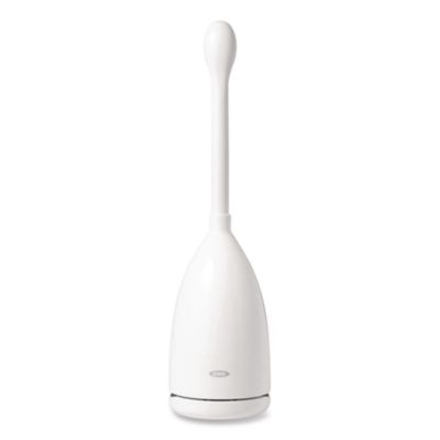 OXO Good Grips Nylon Toilet Brush with Canister, White (12241600)