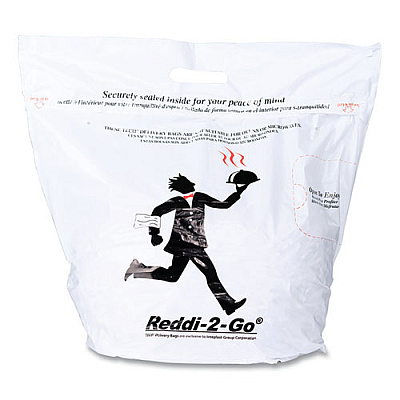 Inteplast Group TAMPER EVIDENT CARRY OUT BAG, 11 X 20 X 17, 1.2 MIL, WHITE, 250/CARTON (TECO1)