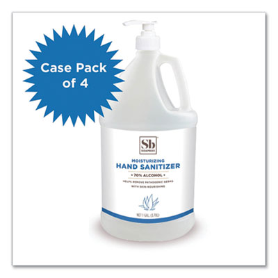 Soapbox 70% Alcohol Scented Gel Hand Sanitizer, 1 gal Bottle, Citrus Scent, 4 Bottles and 1 Pump/Carton (77171CT)