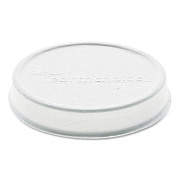 Pactiv Evergreen EarthChoice Compostable Fiber-Blend Soup Cup Lid, For 8-16 oz Soup Cups, 4" Diameter, White, 500/Carton (LMC81216EC)
