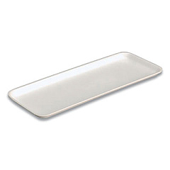 Pactiv Evergreen Supermarket Tray, #10S, 10.9 x 5.9 x 0.7, White, 500/Carton (51P110S)