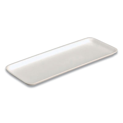Pactiv Evergreen Supermarket Tray, #10S, 10.9 x 5.9 x 0.7, White, 500/Carton (51P110S)