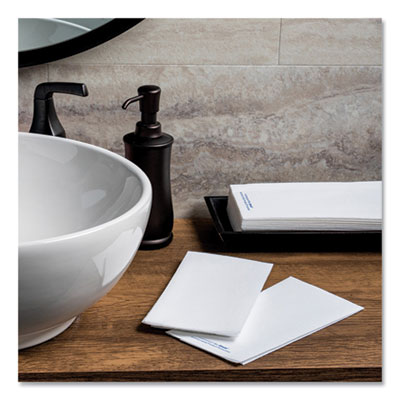 Hoffmaster Bio-Shield Linen-Like Guest Towels, 12 x 17, White, 500/Carton (253261)