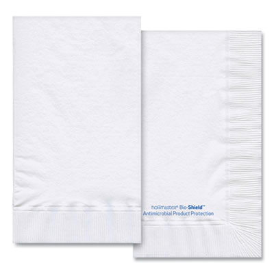 Hoffmaster Bio-Shield Dinner Napkins, 2-Ply, 15 x 17, 4.25 x 7.5 Folded, White, 1,000/Carton (253267)