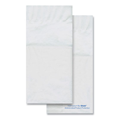Hoffmaster Bio-Shield Dinner Napkins, Quickset Design, 2-Ply, 17 x 17, 4.25 x 8.5 Folded, White, 800/Carton (253266)