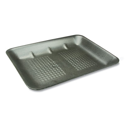 Pactiv Evergreen Supermarket Tray, #8H, 10.58 x 8.33 x 1.18, Black, 400/Carton (0TFB008H0000)