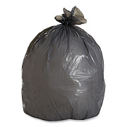 Boardwalk Linear Low Density Industrial Can Liners, 60 gal, 1.1 mil, 38 x 58, Gray, 100/Carton (BWK3858GREY)
