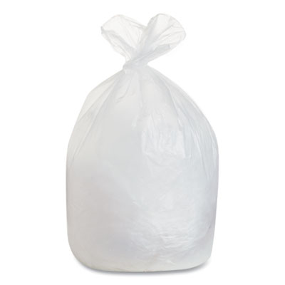 Boardwalk High Density Industrial Can Liners Flat Pack, 60 gal, 16 microns, 38 x 60, Natural, 100/Carton (BWKH3860S)