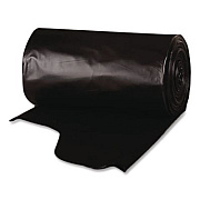 Berry Plastics Heavy-Duty Low-Density Wing Tie Contractor Bags, 55 gal, 3 mil, 35.75" x 53.88", Black, 15 Bags/Roll, 4 Rolls/Carton (WTCON55GAL)