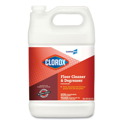 Clorox Professional Floor Cleaner and Degreaser Concentrate, 1 gal Bottle (30892)