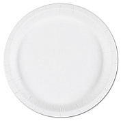 AbilityOne 7350008993056, SKILCRAFT, Paper Plates, 9" dia, 0.75" Deep, White, 1,000/Box