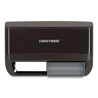 Coastwide Professional J-Series Duo Bath Tissue Dispenser, 11.49 x 6.9 x 7.55, Black (24405511)