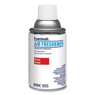 Boardwalk Metered Air Freshener Refill, Cherry, 5.3 oz Aerosol Spray, 12/Carton (BWK905)