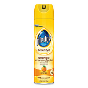 Pledge Furniture Polish, Orange, 9.7 oz Aerosol Spray, 6/Carton (323148)